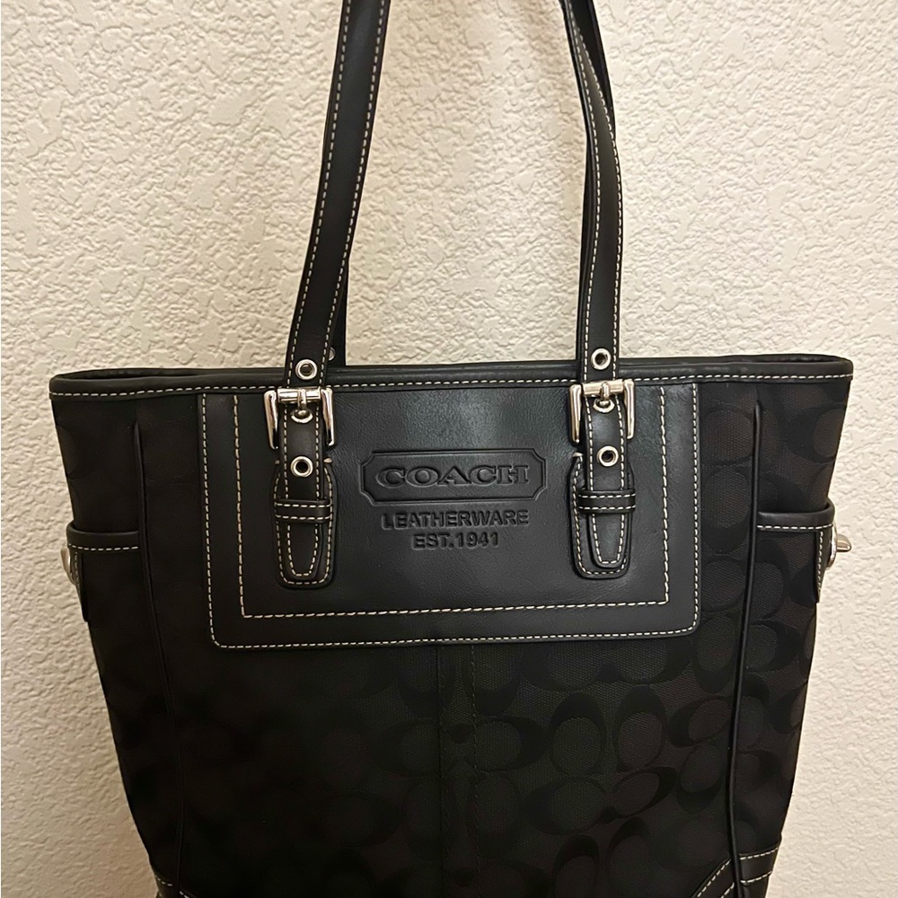 COACH Signature Legacy Tote Black